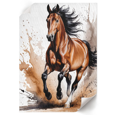 Art print A galloping horse