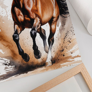 Art print A galloping horse