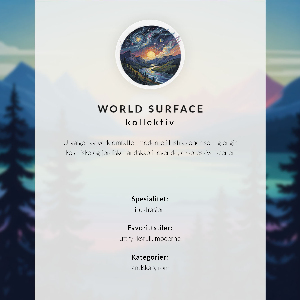 Decorative poster Painted landscape