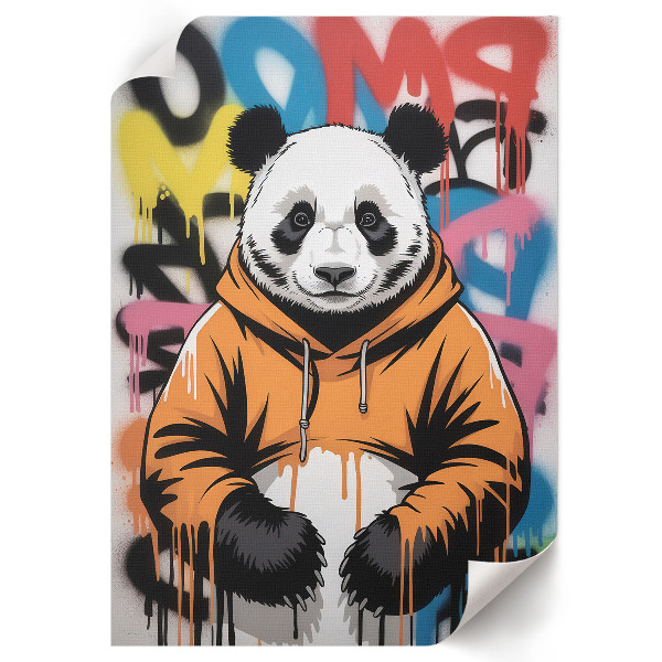 Art print Panda graffiti