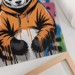 Art print Panda graffiti