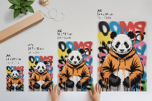 Art print Panda graffiti