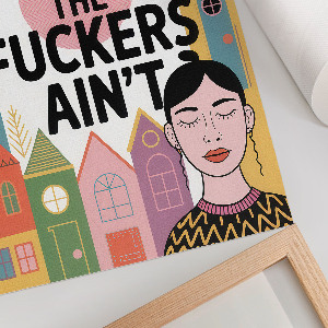 Decorative poster Colorful houses