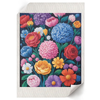 Poster Rainbow flowers