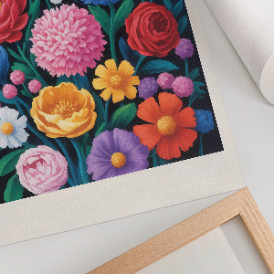 Poster Rainbow flowers