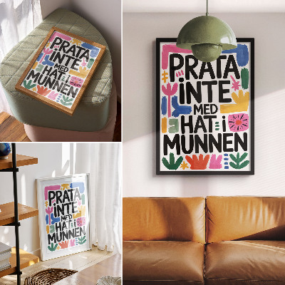 Wall art Text and colors