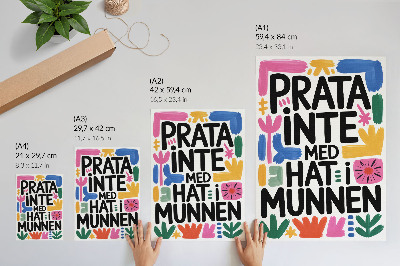 Wall art Text and colors