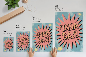 Wall print Unna Give!