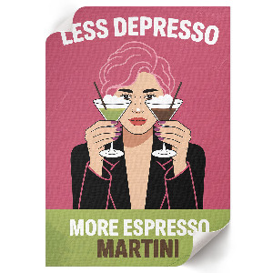 Poster featuring cocktail pop art