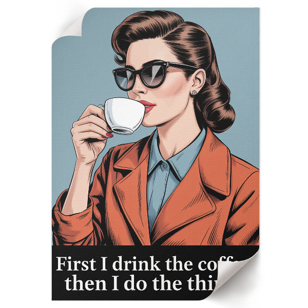 Wall art Retro coffee