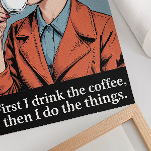 Wall art Retro coffee