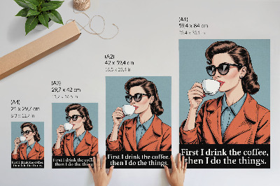 Wall art Retro coffee
