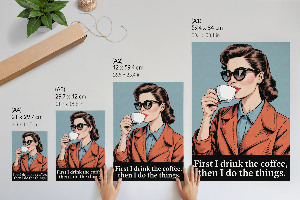 Wall art Retro coffee