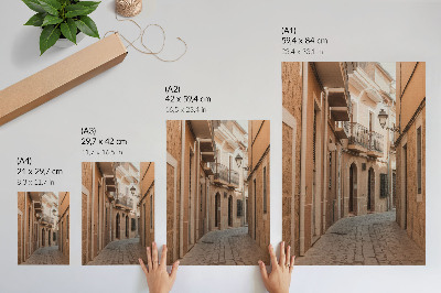 Art print City street