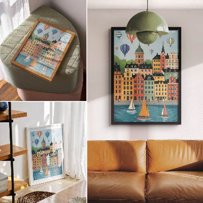 Wall art City scene