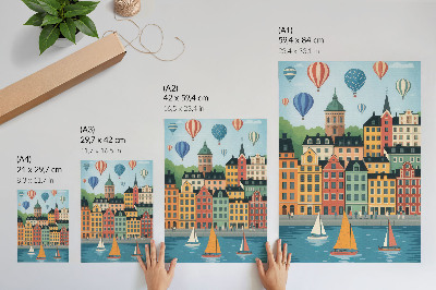 Wall art City scene