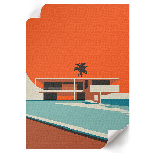 Wall print featuring modern architecture