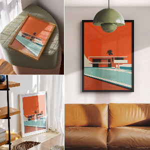 Wall print Modern architecture