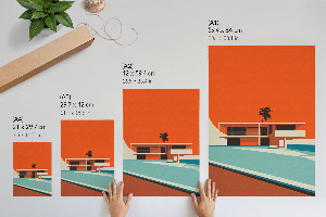 Wall print Modern architecture