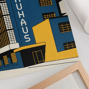 Art print Bauhaus architecture