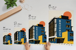 Art print Bauhaus architecture