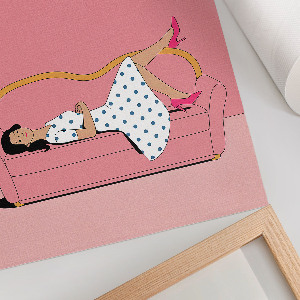 Decorative poster Pink relaxation