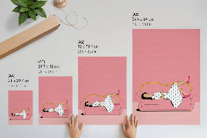 Decorative poster Pink relaxation