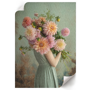 Wall print featuring a floral arrangement
