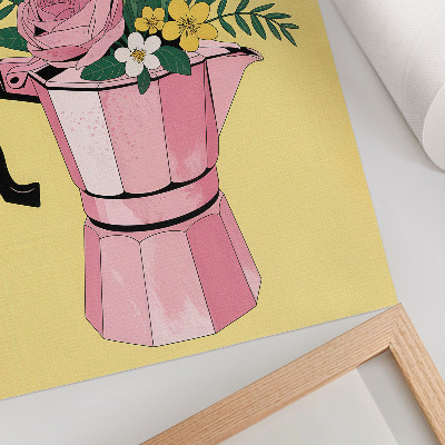 Decorative poster Coffee flowers