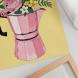 Decorative poster Coffee flowers