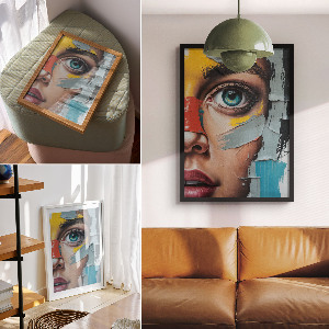 Wall print Eye abstraction