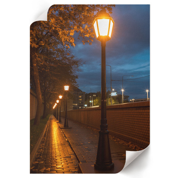 Decorative poster Evening alley