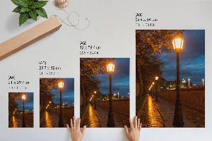 Decorative poster Evening alley