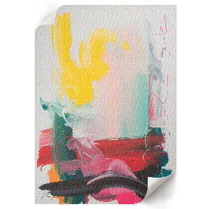 Wall print with a colorful abstract design