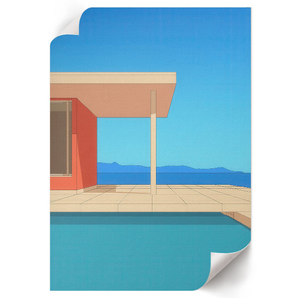 Wall print Summer architecture