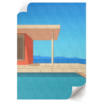 Wall print Summer architecture