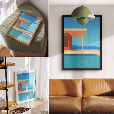 Wall print Summer architecture