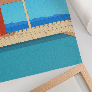 Wall print Summer architecture