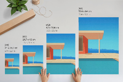 Wall print Summer architecture