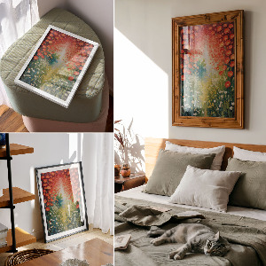 Art print Flower explosion