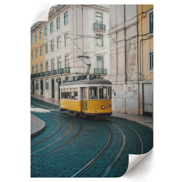 Decorative poster City tram