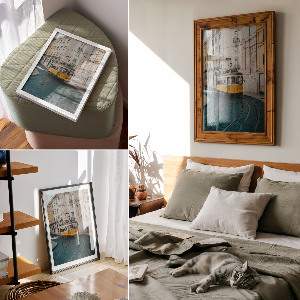 Decorative poster City tram