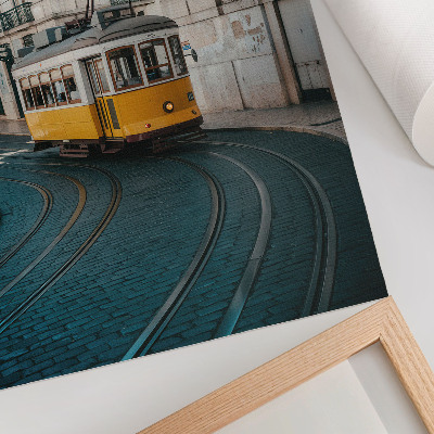 Decorative poster City tram