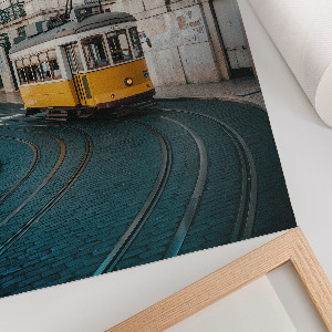 Decorative poster City tram