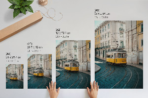 Decorative poster City tram