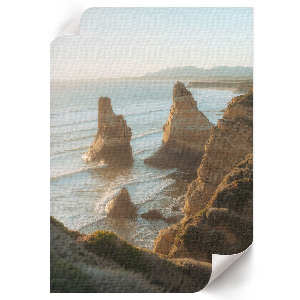 Poster of sea cliffs