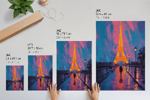 Art print Night panorama