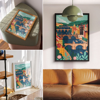 Decorative poster City landscape