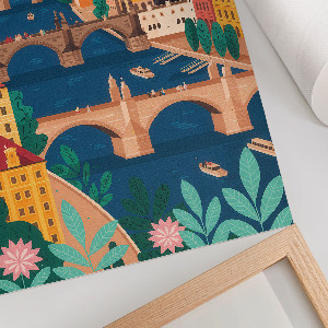 Decorative poster City landscape