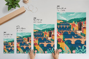 Decorative poster City landscape